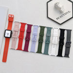 Dây đồng hồ silicone chỉ may cho Apple Watch Series, 7 41mm / 6&SE&5&4 40mm / 3&2&1 38mm, 7 45mm / 6&SE&5&4 44mm / 3&2&1 42mm