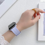 Dây đồng hồ silicone chỉ may cho Apple Watch Series, 7 41mm / 6&SE&5&4 40mm / 3&2&1 38mm, 7 45mm / 6&SE&5&4 44mm / 3&2&1 42mm
