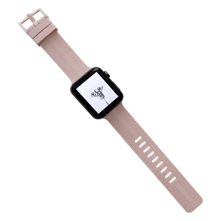 Dây đồng hồ silicone chỉ may cho Apple Watch Series, 7 41mm / 6&SE&5&4 40mm / 3&2&1 38mm, 7 45mm / 6&SE&5&4 44mm / 3&2&1 42mm