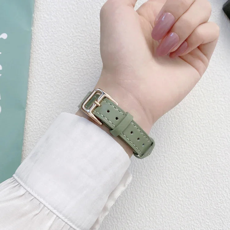 Dây đồng hồ da trơn cho Apple Watch Series, 7 41mm / 6&SE&5&4 40mm / 3&2&1 38mm, 7 45mm / 6&SE&5&4 44mm / 3&2&1 42mm