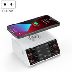 Bộ sạc không dây thông minh 838w 9 trong 1 100W 4 PD 3.0 USB-C / Type-C + 4 QC 3.0 USB, EU Plug, US Plug, UK Plug, AU Plug