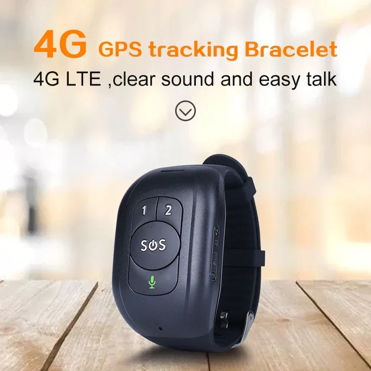 Đồng hồ thông minh định vị GPS chống mất RF-V48 4G chống nước, dây đeo A, dây đeo A, dây đeo B