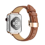 Dây đồng hồ khóa bướm mảnh mai cho Apple Watch Series, 7 41mm / 6&SE&5&4 40mm / 3&2&1 38mm