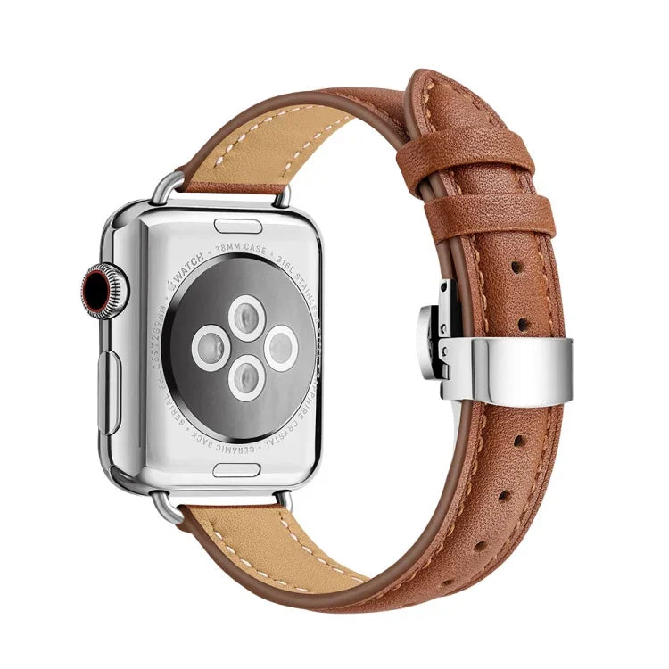 Dây đồng hồ khóa bướm mảnh mai cho Apple Watch Series, 7 41mm / 6&SE&5&4 40mm / 3&2&1 38mm