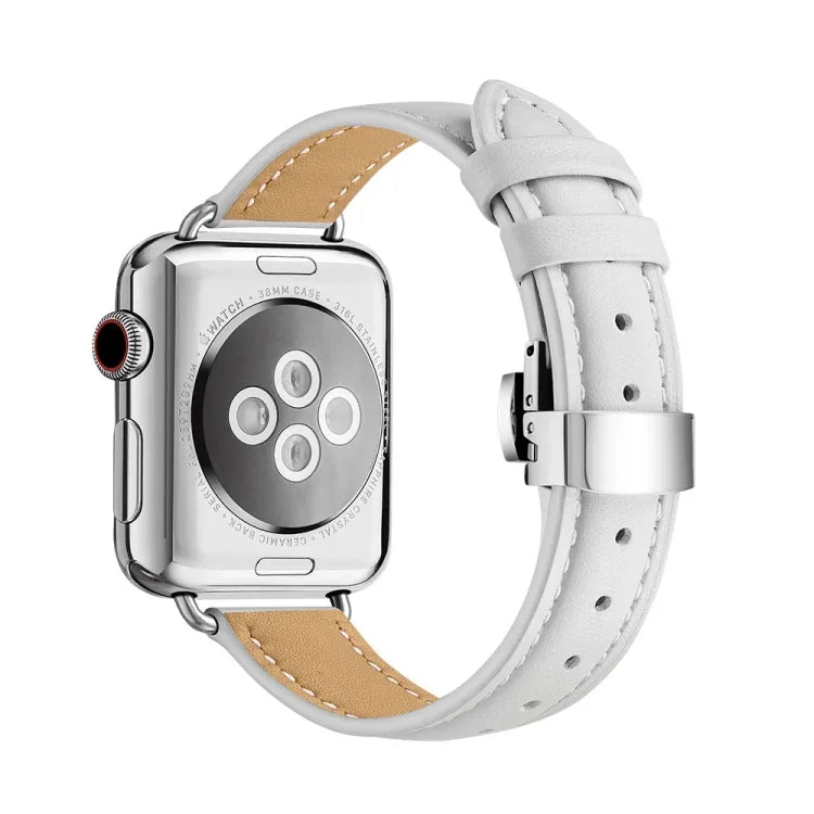 Dây đồng hồ khóa bướm mảnh mai cho Apple Watch Series, 7 41mm / 6&SE&5&4 40mm / 3&2&1 38mm