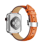 Dây đồng hồ khóa bướm mảnh mai cho Apple Watch Series, 7 41mm / 6&SE&5&4 40mm / 3&2&1 38mm