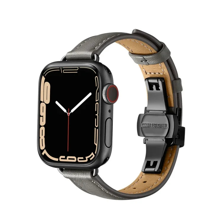 Dây đồng hồ khóa bướm mảnh mai cho Apple Watch Series, 7 41mm / 6&SE&5&4 40mm / 3&2&1 38mm