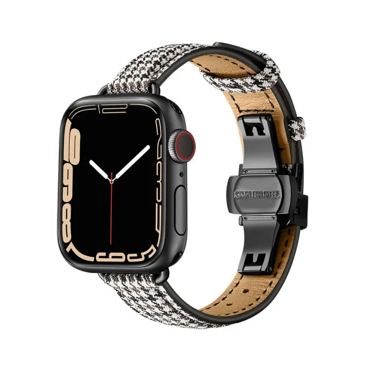 Dây đồng hồ khóa bướm mảnh mai cho Apple Watch Series, 7 41mm / 6&SE&5&4 40mm / 3&2&1 38mm