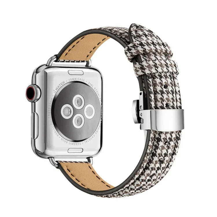 Dây đồng hồ khóa bướm mảnh mai cho Apple Watch Series, 7 41mm / 6&SE&5&4 40mm / 3&2&1 38mm