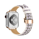 Dây đồng hồ khóa bướm mảnh mai cho Apple Watch Series, 7 41mm / 6&SE&5&4 40mm / 3&2&1 38mm