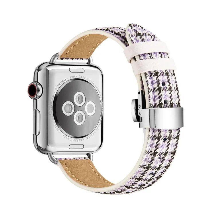 Dây đồng hồ khóa bướm mảnh mai cho Apple Watch Series, 7 41mm / 6&SE&5&4 40mm / 3&2&1 38mm