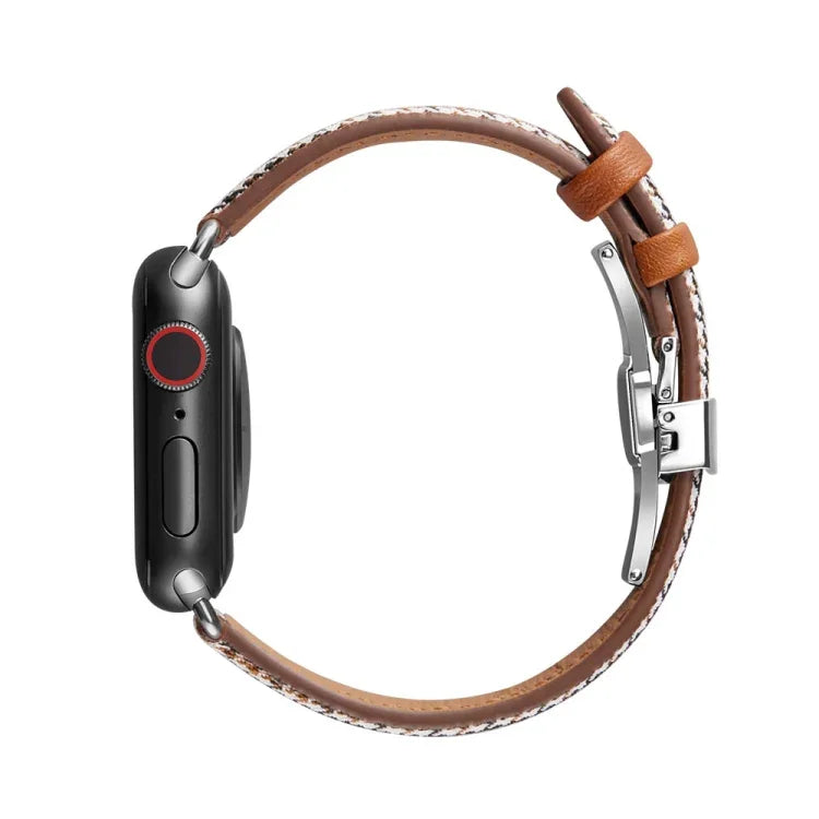 Dây đồng hồ khóa bướm mảnh mai cho Apple Watch Series, 7 41mm / 6&SE&5&4 40mm / 3&2&1 38mm
