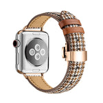 Dây đồng hồ khóa bướm mảnh mai cho Apple Watch Series, 7 41mm / 6&SE&5&4 40mm / 3&2&1 38mm