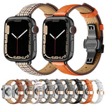Dây đồng hồ khóa bướm mảnh mai cho Apple Watch Series, 7 41mm / 6&SE&5&4 40mm / 3&2&1 38mm