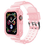 Transparent Watch Band For Apple Watch Series 8&7 45mm / SE 2&6&SE&5&4 44mm / 3&2&1 42mm(Transparent Brown), 7 41mm / 6&SE&5&4 40mm / 3&2&1 38mm, 7 45mm / 6&SE&5&4 44mm / 3&2&1 42mm