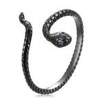 Nhẫn bạc S925 Sterling hình rắn bí ẩn cho nữ, rắn bí ẩn