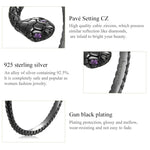 Nhẫn bạc S925 Sterling hình rắn bí ẩn cho nữ, rắn bí ẩn
