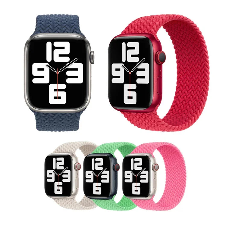Dây đồng hồ nylon bện cho Apple Watch Series 7 41mm / 6&SE&5&4 40mm / 3&2&1 38mm, 130mm, 145mm, 155mm