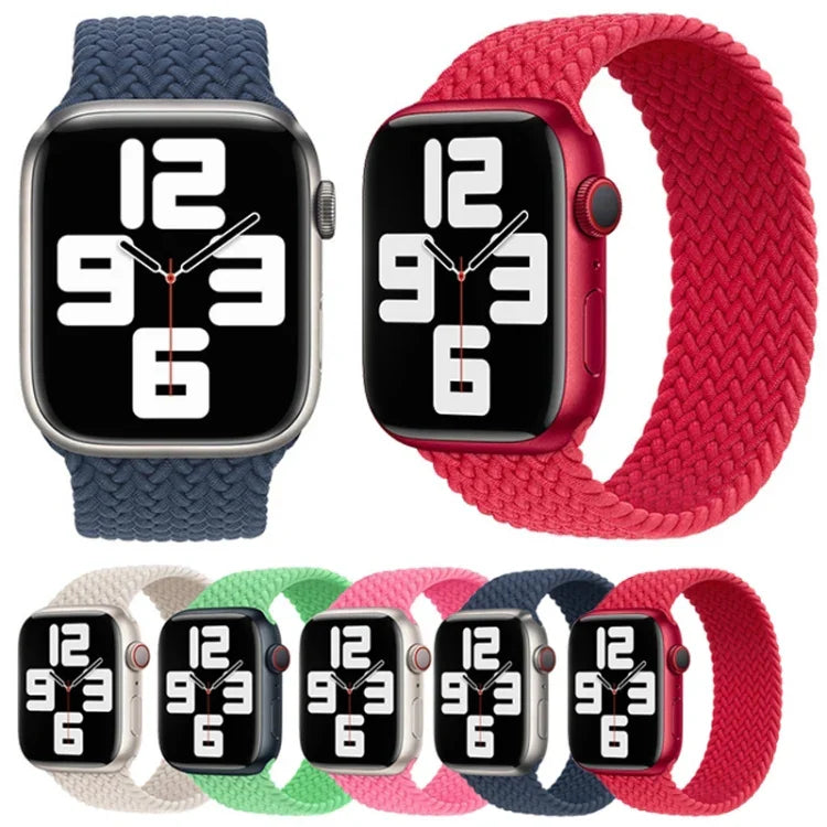 Dây đồng hồ nylon bện cho Apple Watch Series 7 45mm / 6&SE&5&4 44mm / 3&2&1 42mm, 135mm, 150mm, 165mm