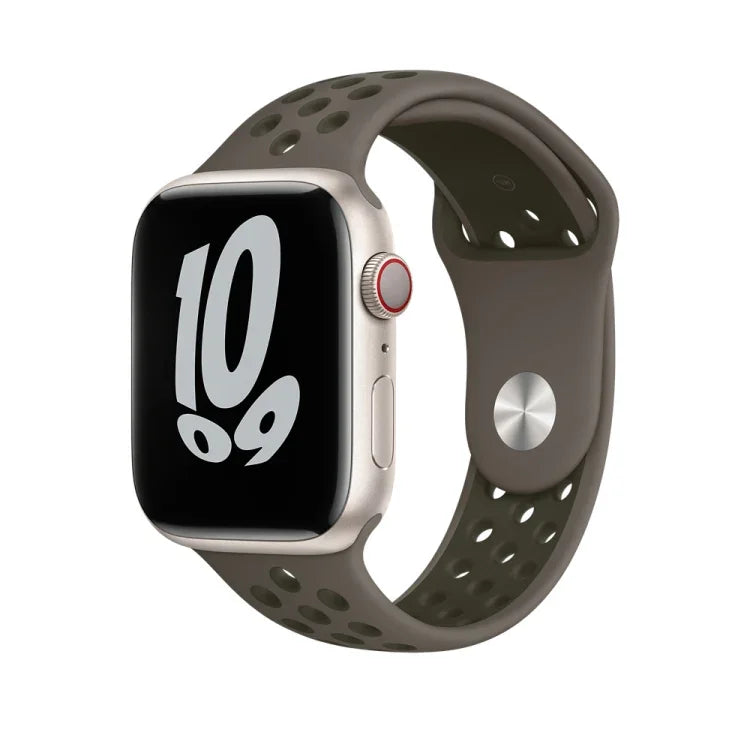 Dây đồng hồ thể thao silicone cho Apple Watch Series, 7 41mm / 6&SE&5&4 40mm / 3&2&1 38mm, 7 45mm / 6&SE&5&4 44mm / 3&2&1 42mm