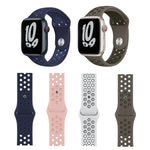 Dây đồng hồ thể thao silicone cho Apple Watch Series, 7 41mm / 6&SE&5&4 40mm / 3&2&1 38mm, 7 45mm / 6&SE&5&4 44mm / 3&2&1 42mm
