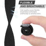 Nylon Braid Watch Band For Apple Watch Series, 7 41mm / 6&SE&5&4 40mm / 3&2&1 38mm