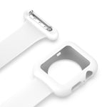 Dây đeo đồng hồ y tá silicone cho Apple Watch Series, 7 41mm / 6&SE&5&4 40mm / 3&2&1 38mm, 7 45mm / 6&SE&5&4 44mm / 3&2&1 42mm