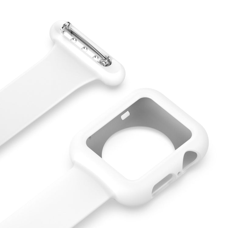 Dây đeo đồng hồ y tá silicone cho Apple Watch Series, 7 41mm / 6&SE&5&4 40mm / 3&2&1 38mm, 7 45mm / 6&SE&5&4 44mm / 3&2&1 42mm