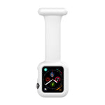 Dây đeo đồng hồ y tá silicone cho Apple Watch Series, 7 41mm / 6&SE&5&4 40mm / 3&2&1 38mm, 7 45mm / 6&SE&5&4 44mm / 3&2&1 42mm