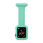 Dây đeo đồng hồ y tá silicone cho Apple Watch Series, 7 41mm / 6&SE&5&4 40mm / 3&2&1 38mm, 7 45mm / 6&SE&5&4 44mm / 3&2&1 42mm
