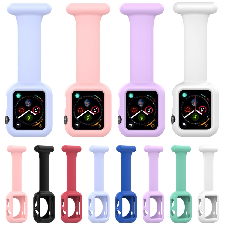 Dây đeo đồng hồ y tá silicone cho Apple Watch Series, 7 41mm / 6&SE&5&4 40mm / 3&2&1 38mm, 7 45mm / 6&SE&5&4 44mm / 3&2&1 42mm