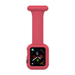 Dây đeo đồng hồ y tá silicone cho Apple Watch Series, 7 41mm / 6&SE&5&4 40mm / 3&2&1 38mm, 7 45mm / 6&SE&5&4 44mm / 3&2&1 42mm