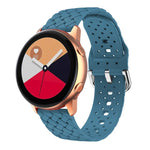 Dây đồng hồ silicone họa tiết dệt, Dành cho Samsung Galaxy Watch4 40/44mm, Dành cho Samsung Galaxy Watch4 Classic 42/46mm