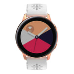 Dây đồng hồ silicone hoa mận rỗng, cho Samsung Galaxy Watch4 40/44mm, cho Samsung Galaxy Watch4 Classic 42/46mm