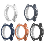 TPU Half-pack Hollowed Electroplating Watch Case, For Garmin Fenix 7S, For Garmin Fenix 7X, For Garmin Fenix 7