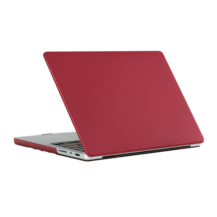 Ốp laptop thuộc da hai mặt họa tiết chấm, cho MacBook Air 13.3 inch A1932/A2179/A2337, cho MacBook Pro 13.3 inch A1706/A1708, cho MacBook Pro 14.2 inch A2442 2021, cho MacBook Pro 16.2 inch A2485 2021