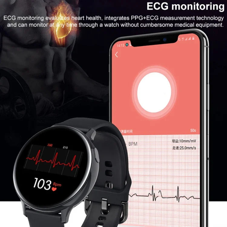 Vòng tay thông minh S30 màn hình TFT 1.28 inch, Hỗ trợ theo dõi nhiệt độ cơ thể / Theo dõi giấc ngủ