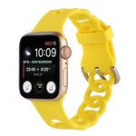 Dây đồng hồ silicone rỗng cho Apple Watch Series, 7 41mm / 6&SE&5&4 40mm / 3&2&1 38mm, 7 45mm / 6&SE&5&4 44mm / 3&2&1 42mm