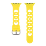 Dây đồng hồ silicone rỗng cho Apple Watch Series, 7 41mm / 6&SE&5&4 40mm / 3&2&1 38mm, 7 45mm / 6&SE&5&4 44mm / 3&2&1 42mm