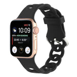 Dây đồng hồ silicone rỗng cho Apple Watch Series, 7 41mm / 6&SE&5&4 40mm / 3&2&1 38mm, 7 45mm / 6&SE&5&4 44mm / 3&2&1 42mm