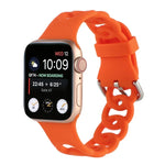 Dây đồng hồ silicone rỗng cho Apple Watch Series, 7 41mm / 6&SE&5&4 40mm / 3&2&1 38mm, 7 45mm / 6&SE&5&4 44mm / 3&2&1 42mm