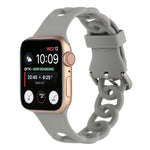 Dây đồng hồ silicone rỗng cho Apple Watch Series, 7 41mm / 6&SE&5&4 40mm / 3&2&1 38mm, 7 45mm / 6&SE&5&4 44mm / 3&2&1 42mm