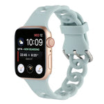 Dây đồng hồ silicone rỗng cho Apple Watch Series, 7 41mm / 6&SE&5&4 40mm / 3&2&1 38mm, 7 45mm / 6&SE&5&4 44mm / 3&2&1 42mm