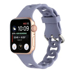Dây đồng hồ silicone rỗng cho Apple Watch Series, 7 41mm / 6&SE&5&4 40mm / 3&2&1 38mm, 7 45mm / 6&SE&5&4 44mm / 3&2&1 42mm