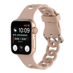 Dây đồng hồ silicone rỗng cho Apple Watch Series, 7 41mm / 6&SE&5&4 40mm / 3&2&1 38mm, 7 45mm / 6&SE&5&4 44mm / 3&2&1 42mm