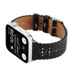Dây đồng hồ da thật rỗng cho Apple Watch Series, 7 41mm / 6&SE&5&4 40mm / 3&2&1 38mm, 7 45mm / 6&SE&5&4 44mm / 3&2&1 42mm