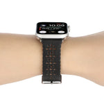 Dây đồng hồ da thật rỗng cho Apple Watch Series, 7 41mm / 6&SE&5&4 40mm / 3&2&1 38mm, 7 45mm / 6&SE&5&4 44mm / 3&2&1 42mm