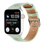 Dây đồng hồ da thật rỗng cho Apple Watch Series, 7 41mm / 6&SE&5&4 40mm / 3&2&1 38mm, 7 45mm / 6&SE&5&4 44mm / 3&2&1 42mm