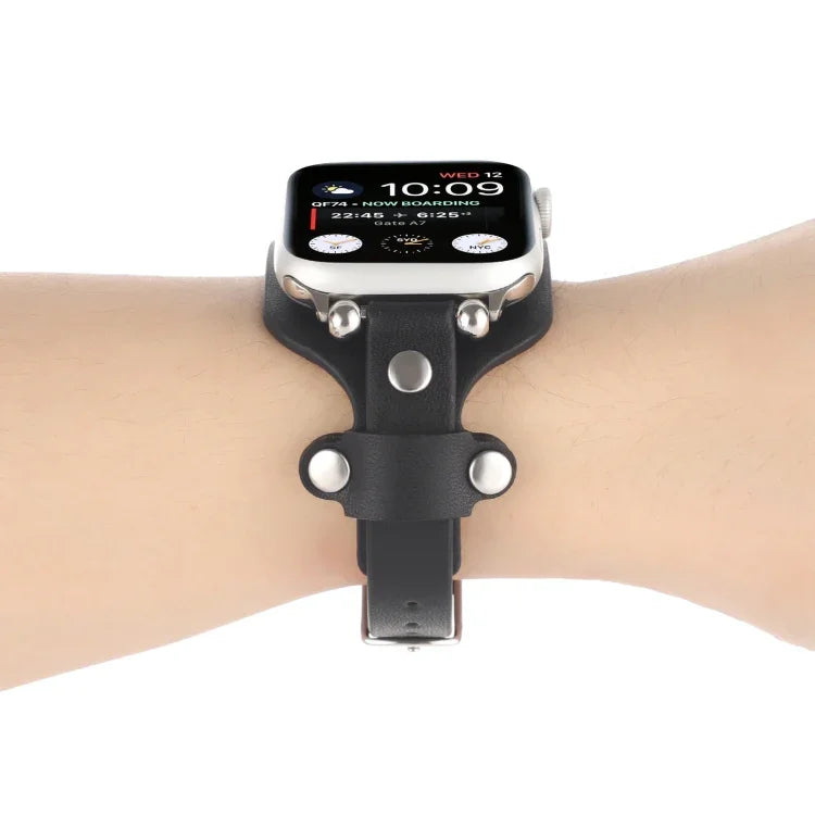 Dây đồng hồ da thật cho Apple Watch Series, 7 41mm / 6&SE&5&4 40mm / 3&2&1 38mm, 7 45mm / 6&SE&5&4 44mm / 3&2&1 42mm