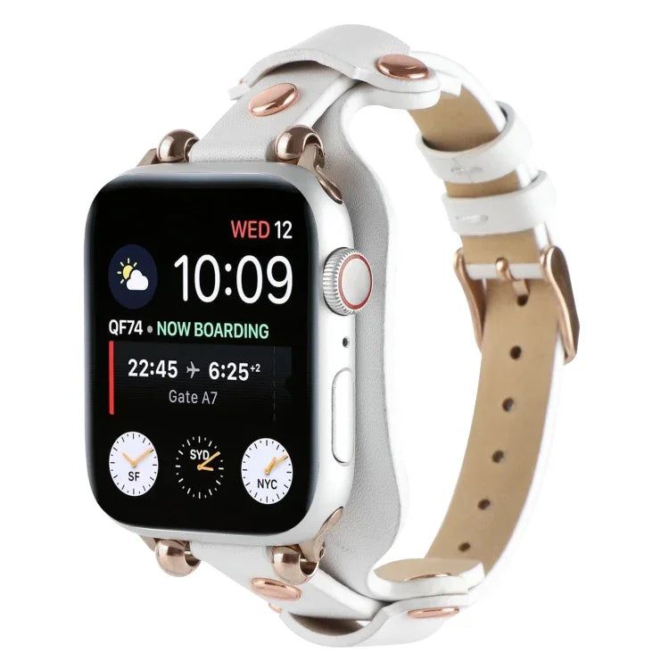 Dây đồng hồ da thật cho Apple Watch Series, 7 41mm / 6&SE&5&4 40mm / 3&2&1 38mm, 7 45mm / 6&SE&5&4 44mm / 3&2&1 42mm